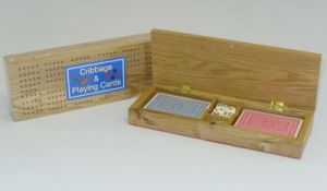 Cribbage Box with Cards #0029